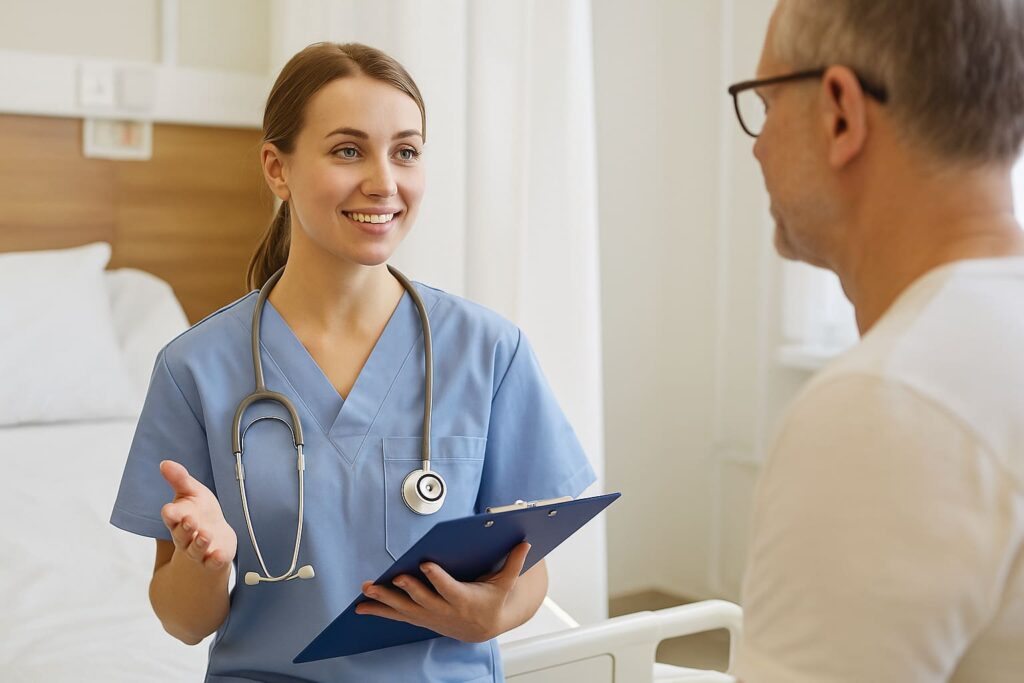 academia-ingles-sabadell-doctora-y-paciente