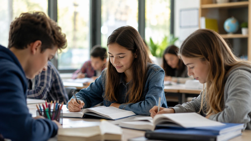 acadèmia-anglès-sabadell-joves-en-classe-notes